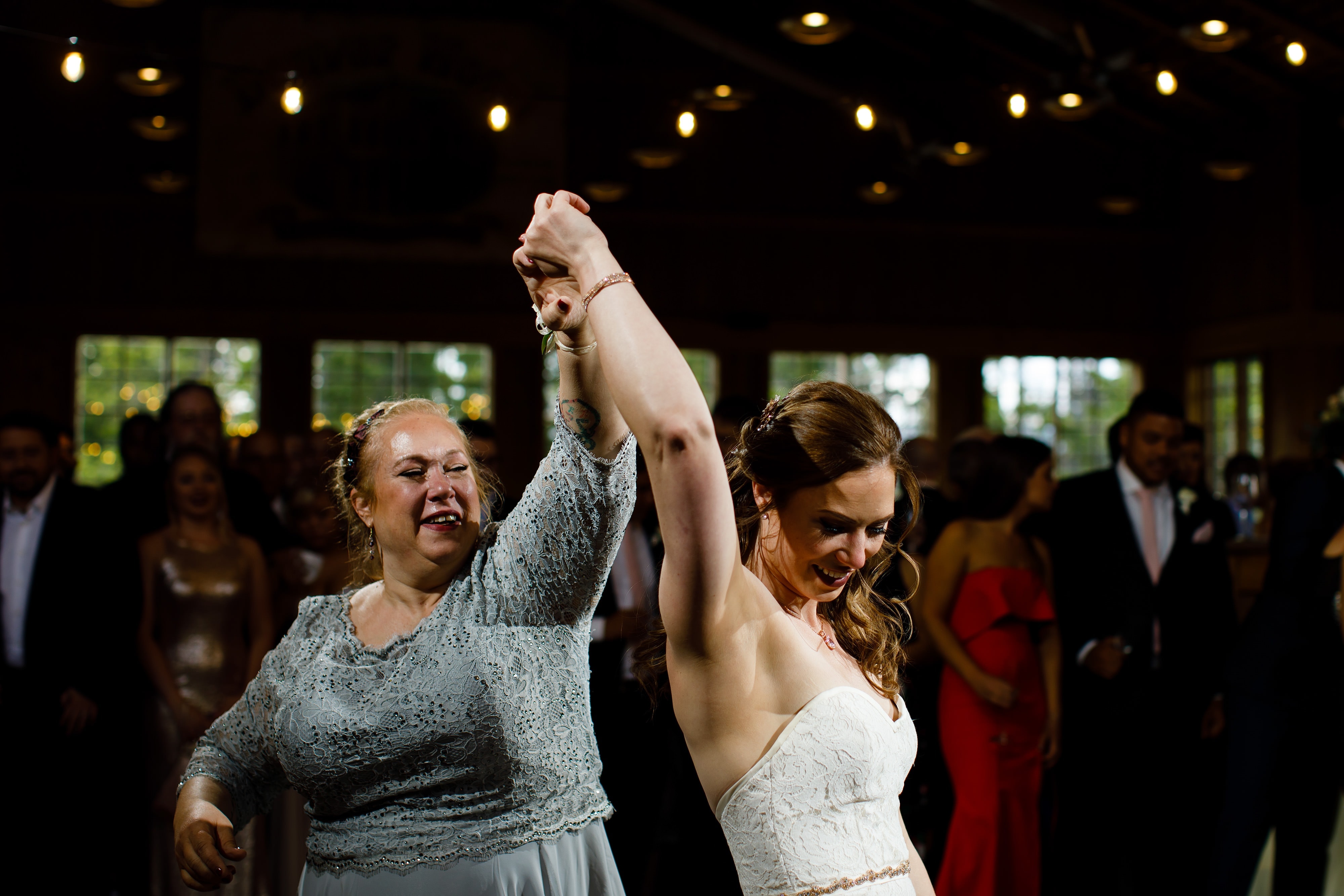 Sharon dances with her mother