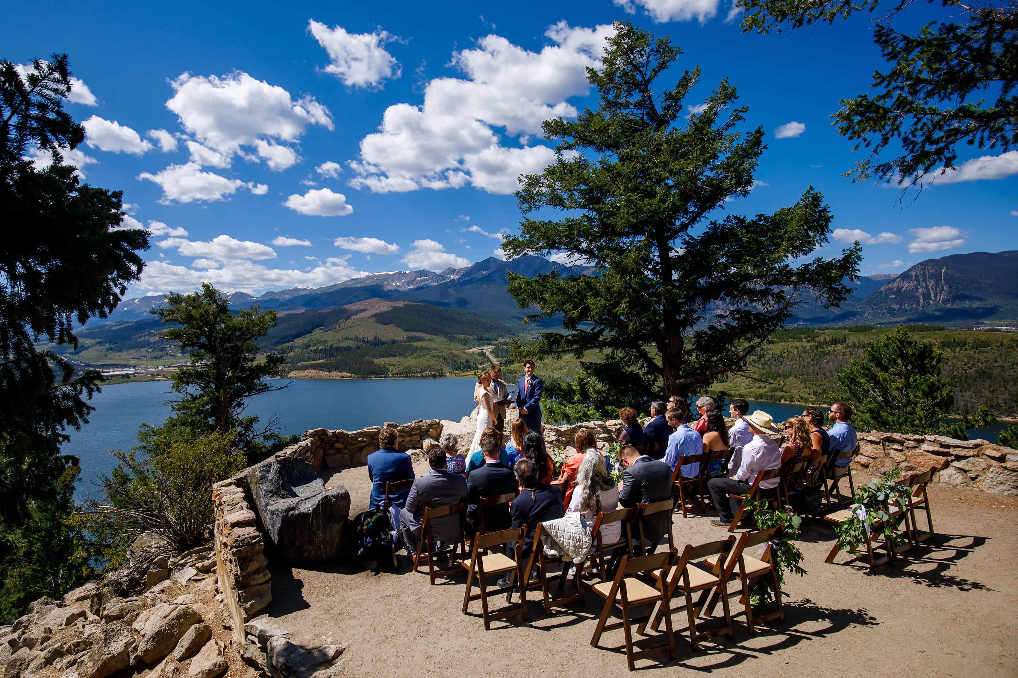 General view of Carissa and Kyle's Sapphire Point wedding